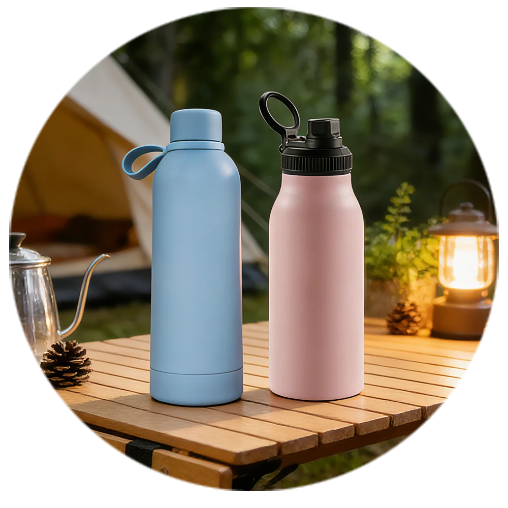 Garrafas de água de aço inoxidável